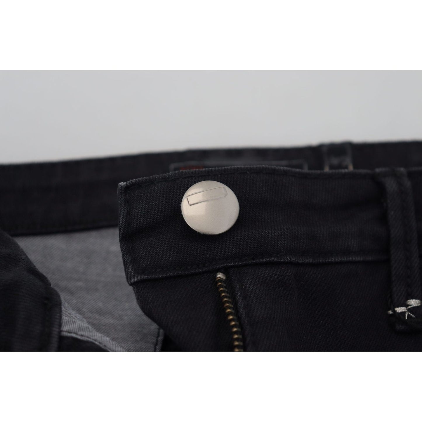 Acht Black Washed Cotton Skinny Women Casual Denim Jeans PAN72667- 40