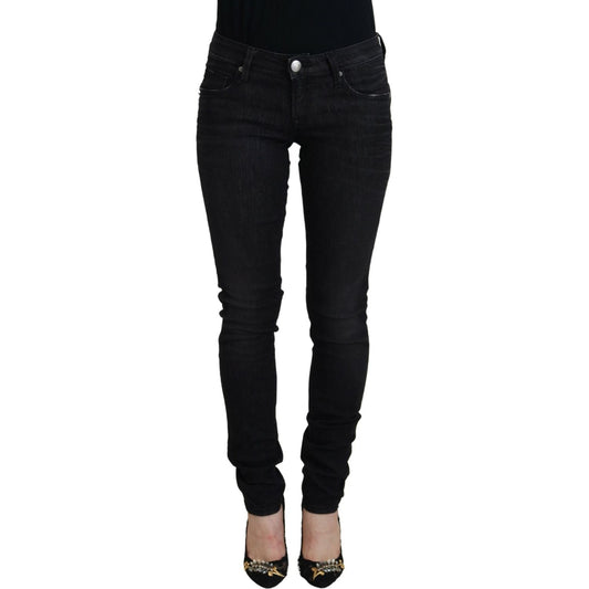 Acht Black Cotton Slim Fit Women Casual Denim Jeans 1728,67345645728,Acht,Black,Clothing,Jeans & Pants - Women - Clothing,Jeans Denim - Clothing,Material: 97% Cotton 3% Elastane,New with tags,Slim Fit Jeans - Jeans Denim - Clothing,W24,W26,W27,Women,Women