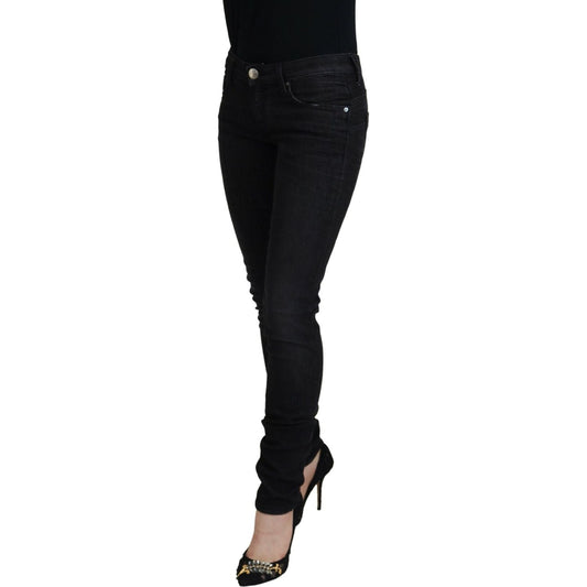 Acht Black Cotton Slim Fit Women Casual Denim Jeans PAN74112-27