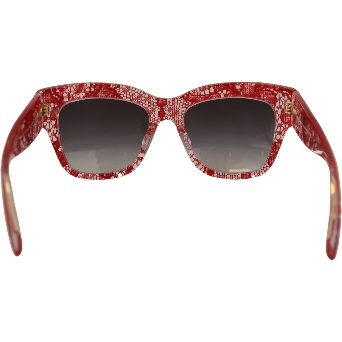 Dolce & Gabbana Red DG4231F Lace Acetate Rectangle Shades Sunglasses Dolce & Gabbana