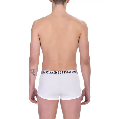 Bikkembergs White Cotton Men's Trunk