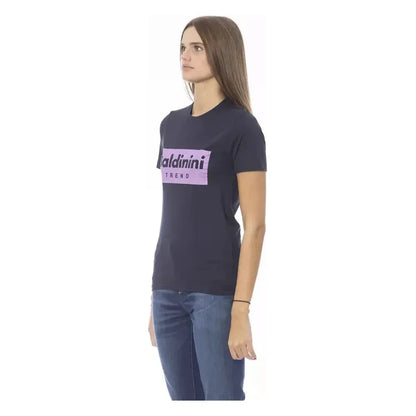 Baldinini Trend Blue Cotton Women T-Shirt