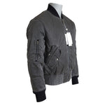 MM6 Maison Margiela Gray Bomber Zipper Pocket Sleeves Jacket JKT3047-46