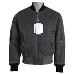 MM6 Maison Margiela Gray Bomber Zipper Pocket Sleeves Jacket JKT3047-46