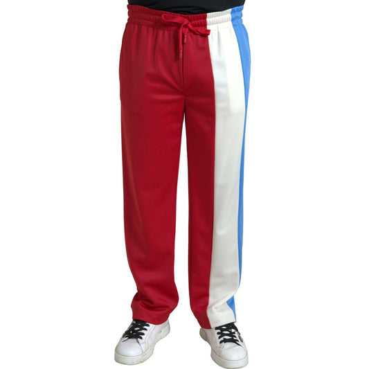 Dolce & Gabbana Multicolor Polyester Men Sweatpants Pants