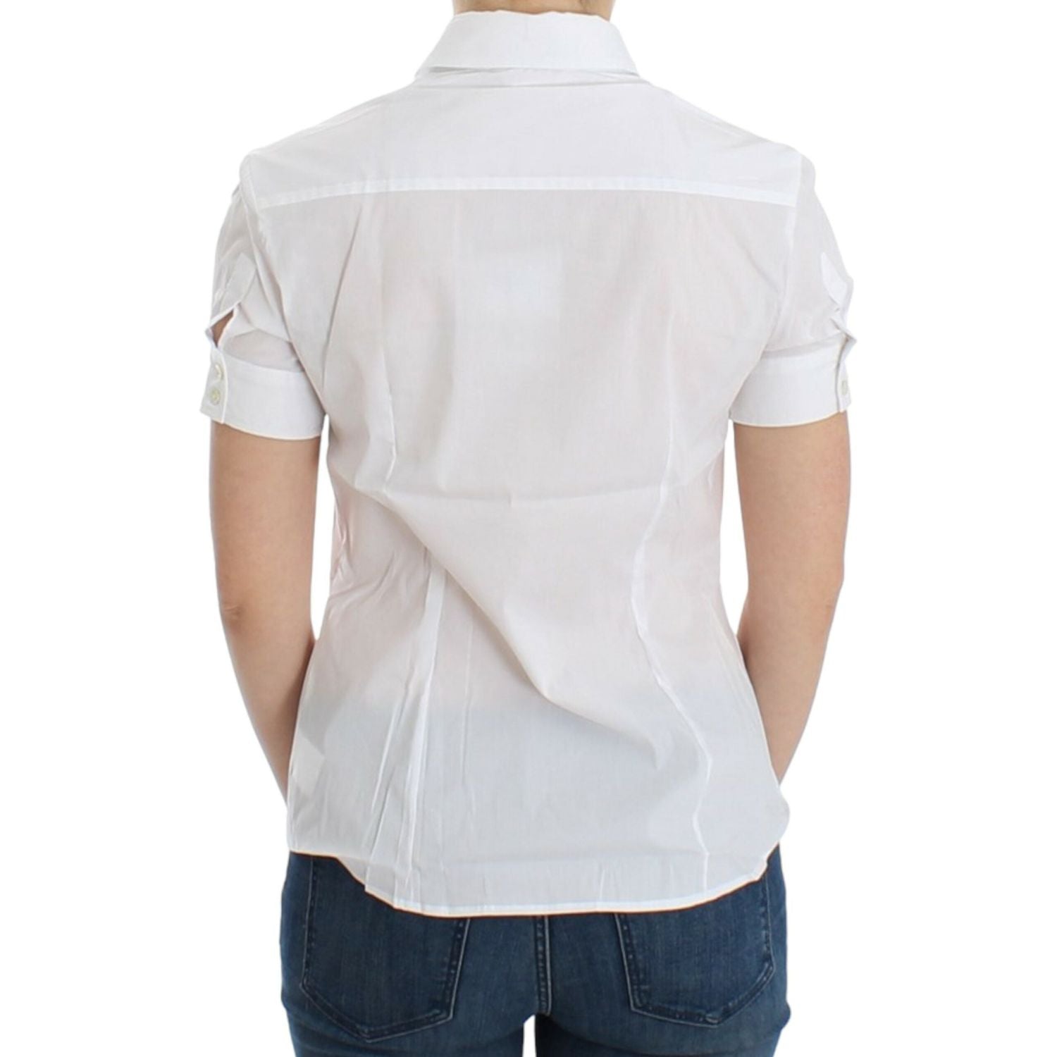 John Galliano White Cotton Shirt Top