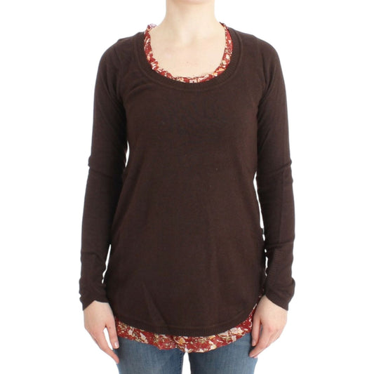 Cavalli Brown crewneck sweater SIG11984-1