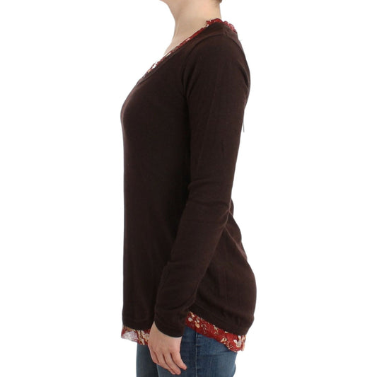 Cavalli Brown crewneck sweater SIG11984-1