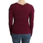 Cavalli Purple knitted wool sweater SIG11849-2