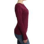 Cavalli Purple knitted wool sweater SIG11849-2