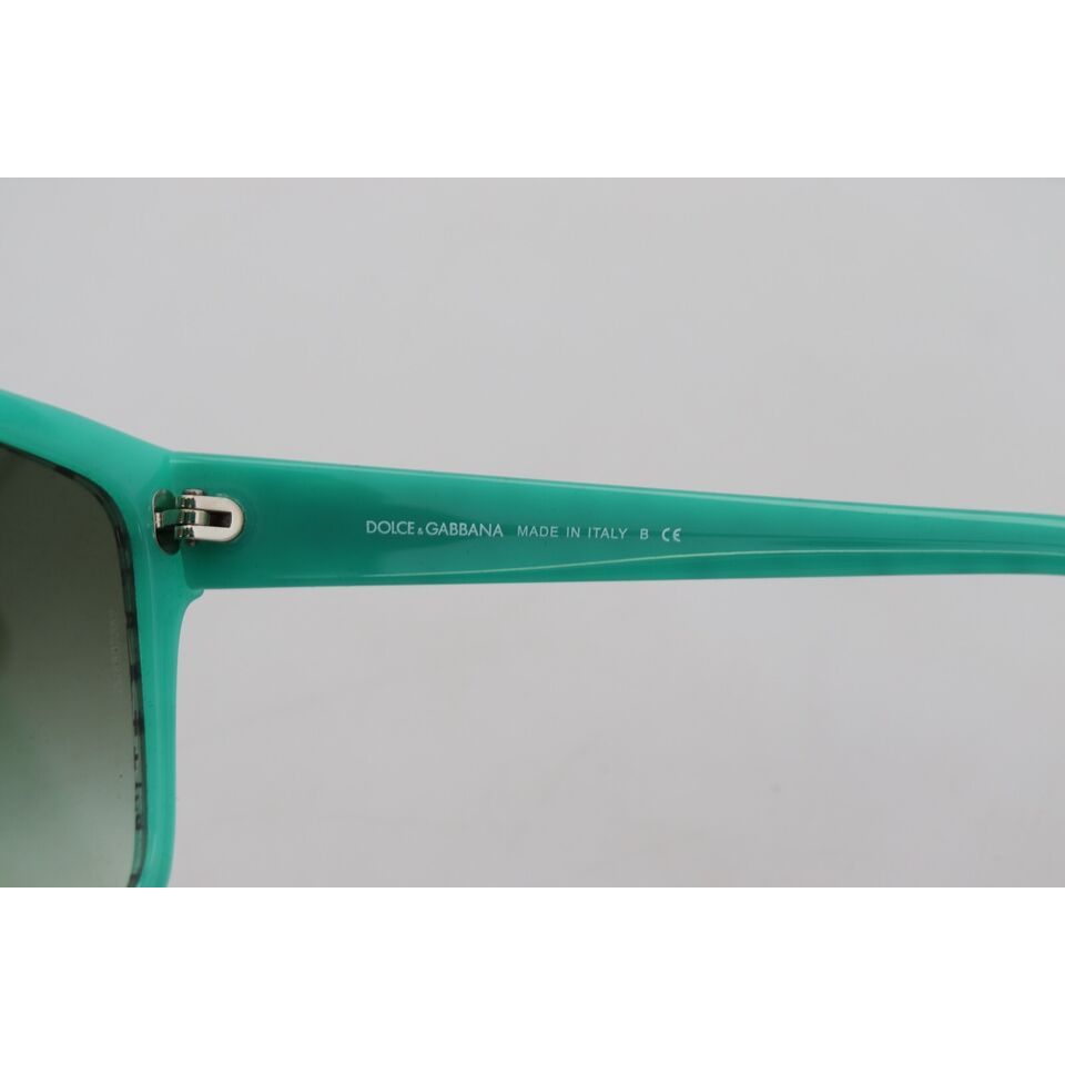 Dolce & Gabbana Green Stars Acetate Square Shades Sunglasses Dolce & Gabbana