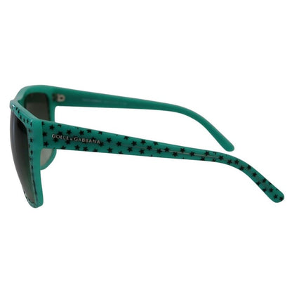 Dolce & Gabbana Green Stars Acetate Square Shades Sunglasses Dolce & Gabbana