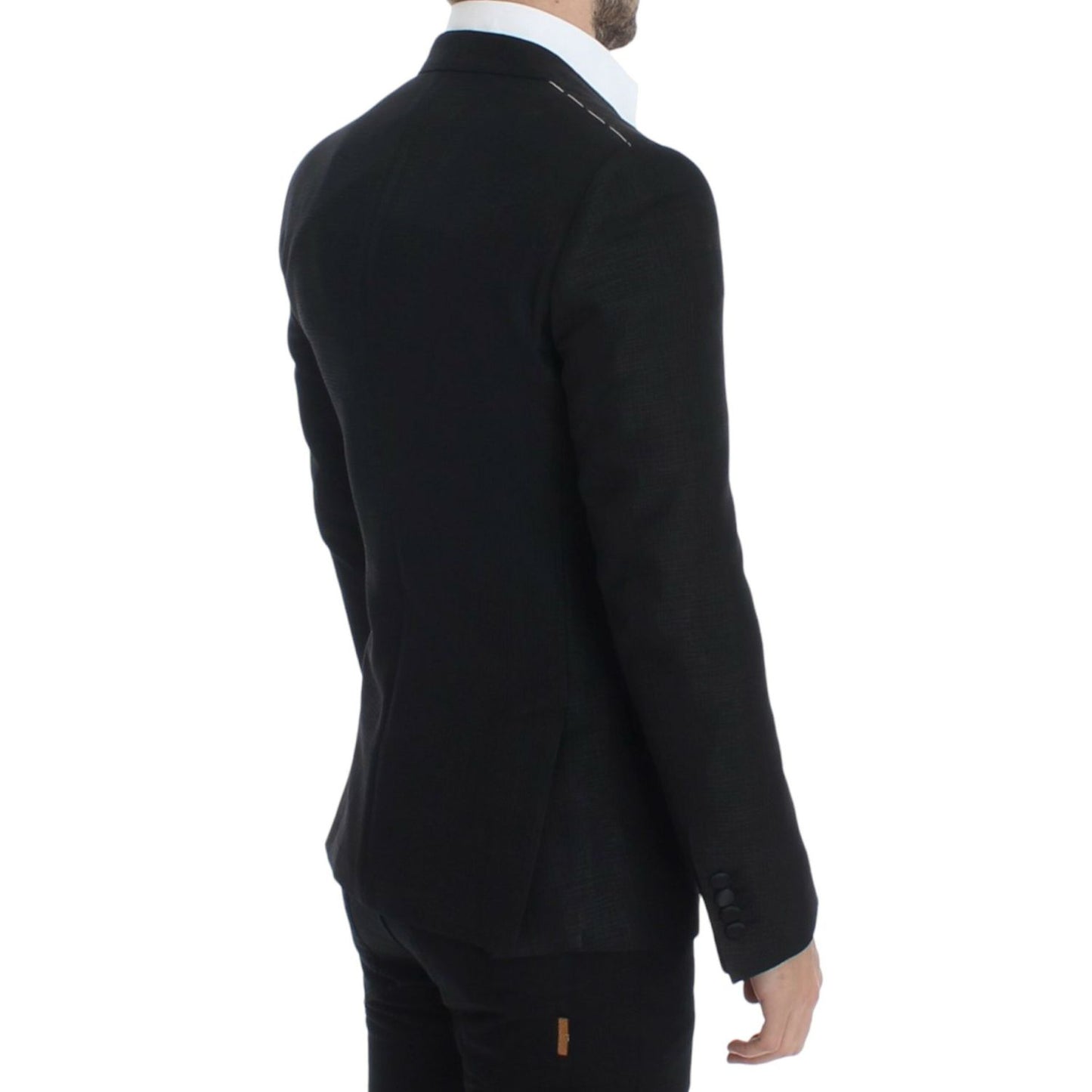 Dolce & Gabbana Black wool MARTINI slim blazer