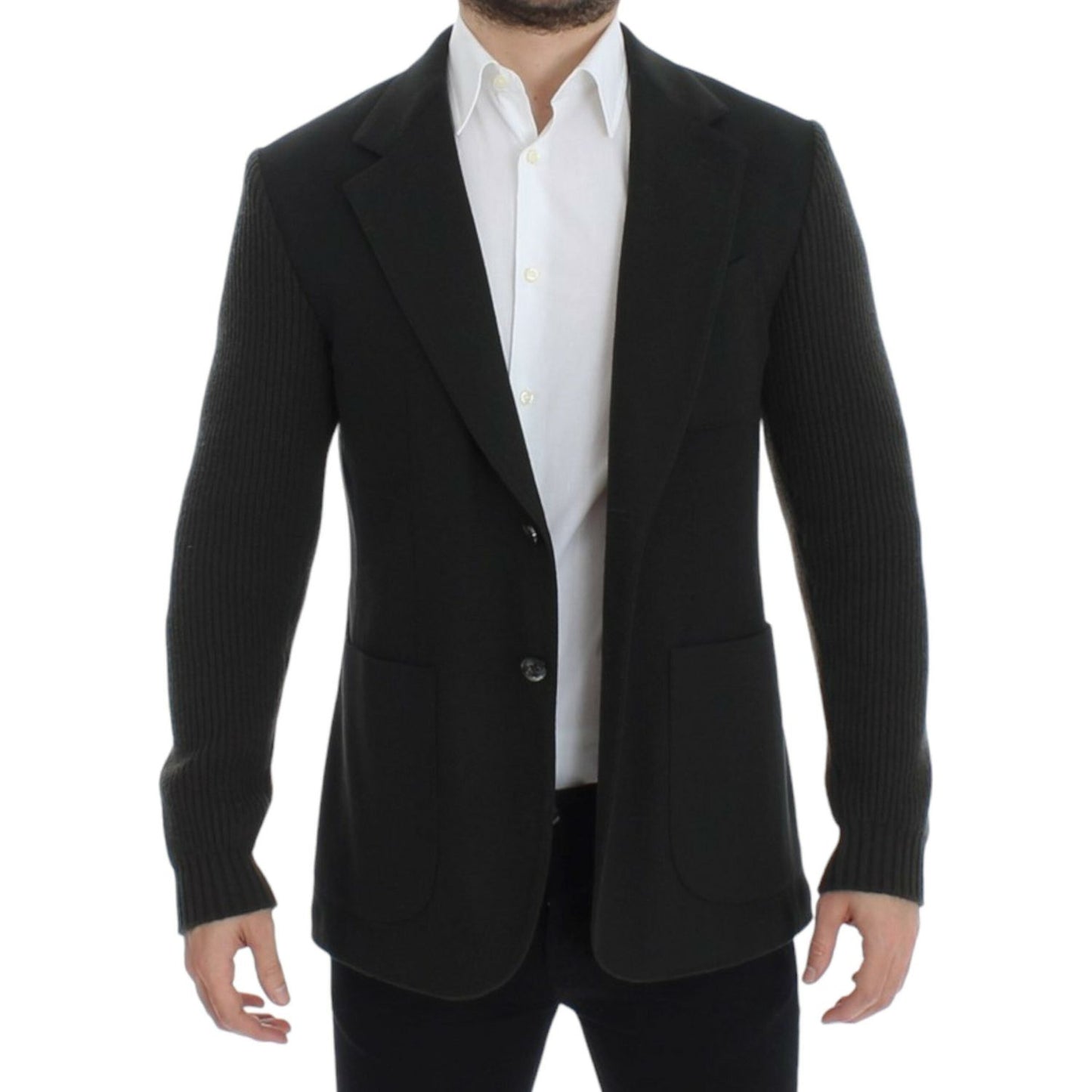 Dolce & Gabbana Green cashmere two button blazer