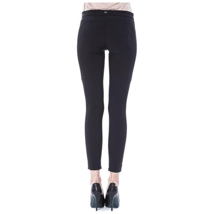 BYBLOS Black Polyester Women's Skinny Pant 1728,67345744032,Black,BYBLOS,Clothing,IT38 | XS,IT40|S,Jeans & Pants - Women - Clothing,New with tags,Pants - Clothing,Skinny Pants - Pants - Clothing,Women,Women - Clothing