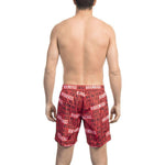 Bikkembergs Red Polyester Men Swim Short Bikkembergs Tan