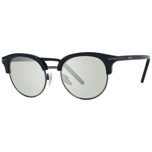 Serengeti Black Acetate & Metal Sunglasses Serengeti