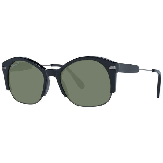 Serengeti Black Acetate & Metal Sunglasses Serengeti
