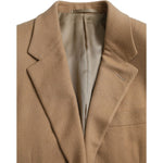 Prada Brown Cashmere 2 Piece Single Breasted Suit KOS2228-54