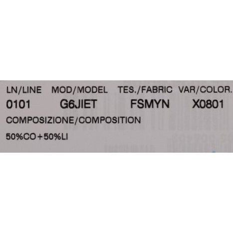 Dolce & Gabbana White Black Striped Cotton Linen Shorts Dolce & Gabbana