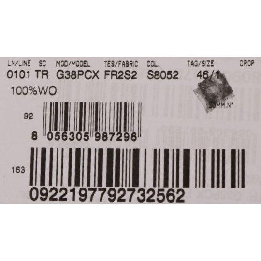 Dolce & Gabbana Gray Wool Striped Formal Pants Dolce & Gabbana