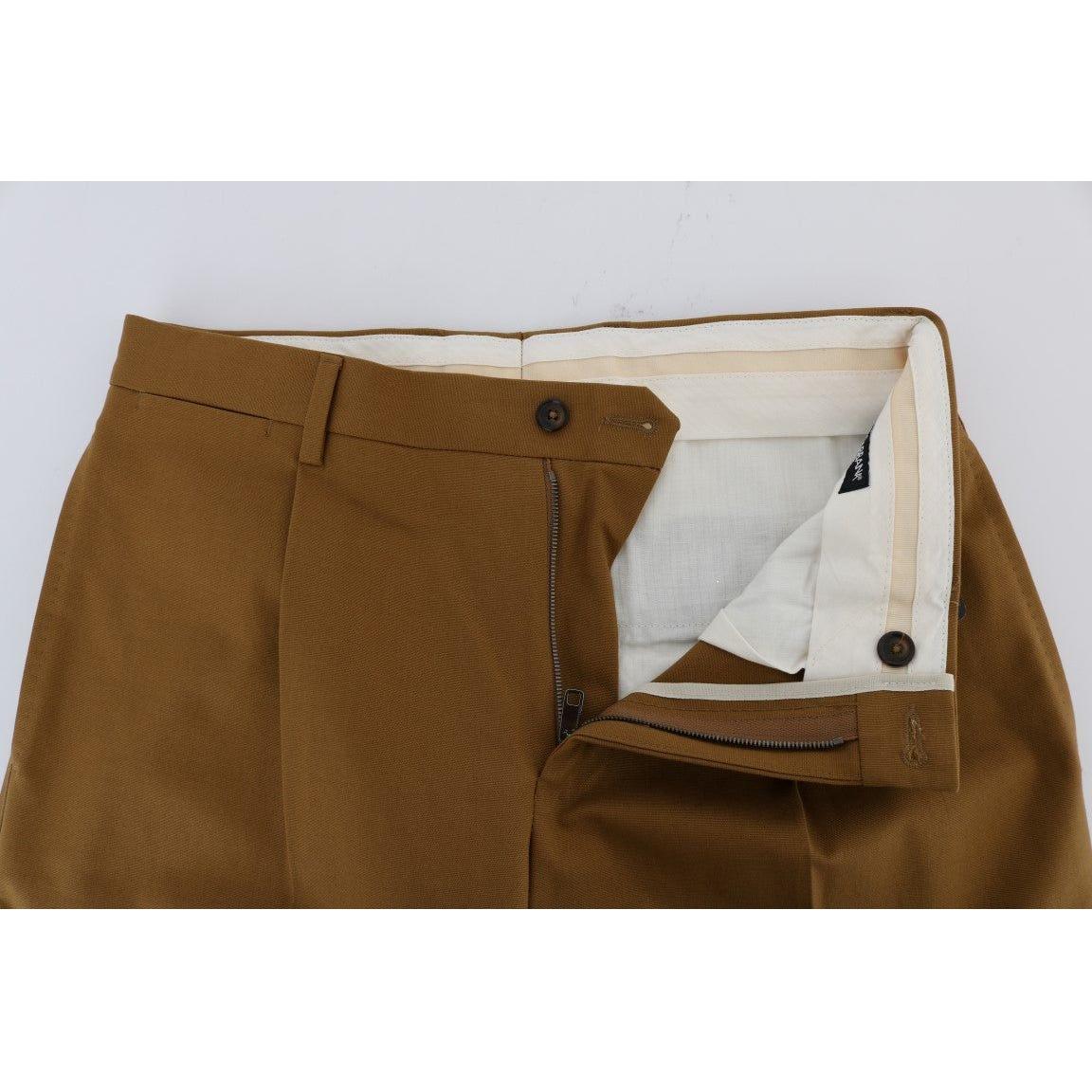 Dolce & Gabbana Brown Stretch Cotton Pants Dolce & Gabbana