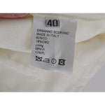 Ermanno Scervino Chic White Regular Fit Pants Ermanno Scervino Dark Gray