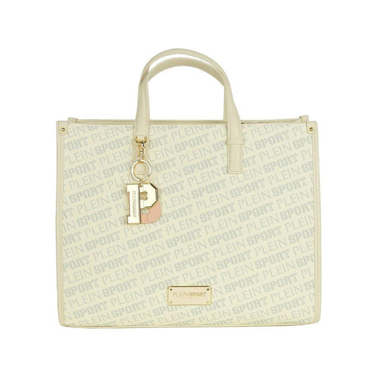Plein Sport White Polyamide Women Shoulder Bag PLSP-9199