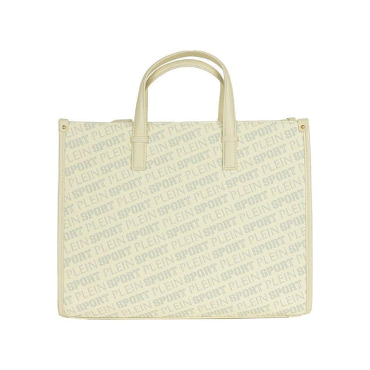 Plein Sport White Polyamide Women Shoulder Bag PLSP-9199