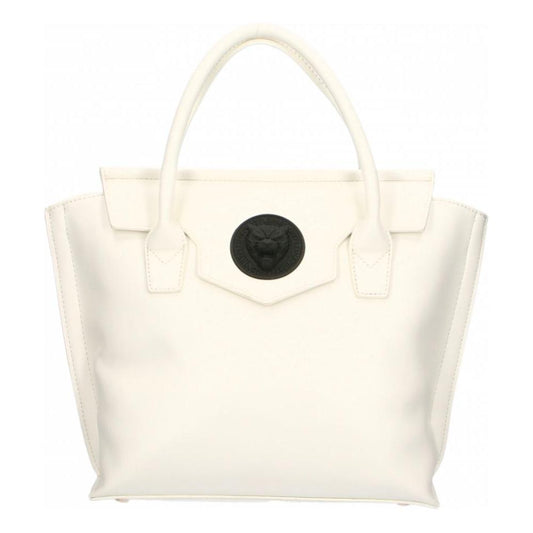 Plein Sport Elegant White Handbag With Magnetic Closure PLSP-9005