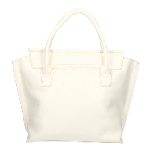 Plein Sport Elegant White Handbag With Magnetic Closure PLSP-9005