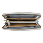 Cavalli Class Gray Calfskin Women Wallet WOMAN WALLETS Cavalli Class Light Slate Gray
