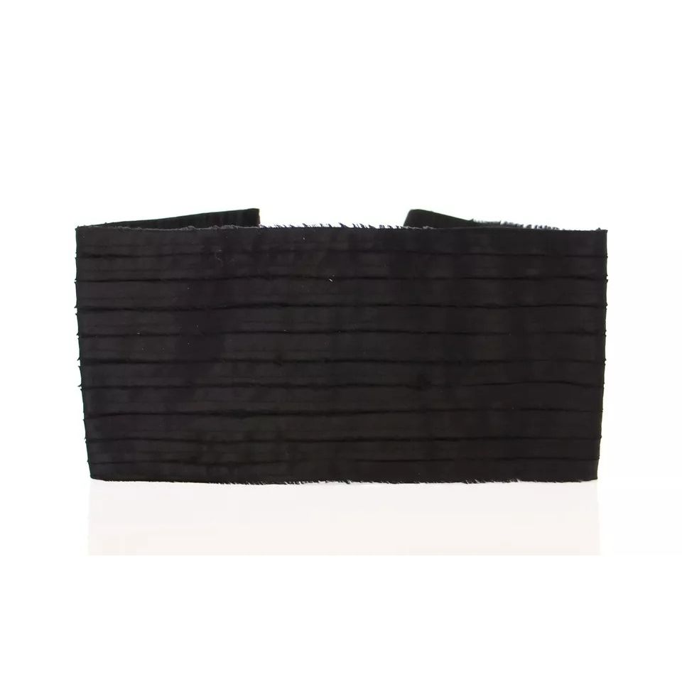 Dolce & Gabbana Black Silk Womens Waist Cummerbund