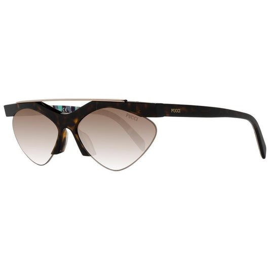 Emilio Pucci Brown Metal & Plastic Sunglasses Emilio Pucci
