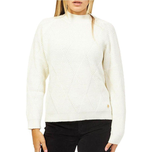 Yes Zee White Acrylic Women Sweater YE-13707-XL