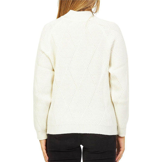 Yes Zee White Acrylic Women Sweater YE-13707-XL