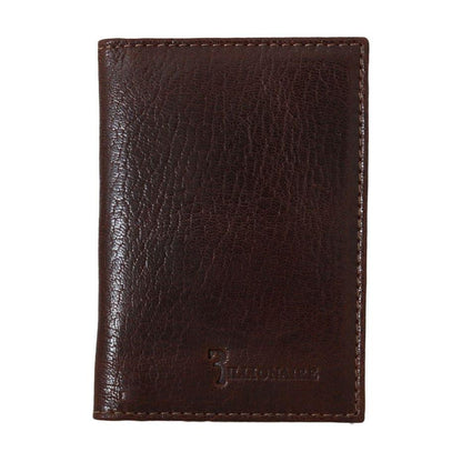 Billionaire Italian Couture Brown Leather Bifold Wallet Wallet