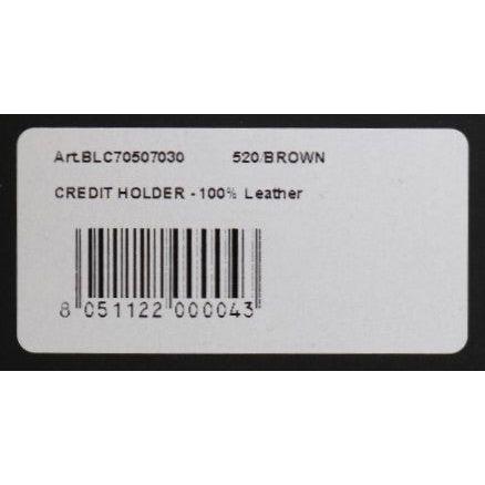 Billionaire Italian Couture Brown Leather Cardholder Wallet Wallet