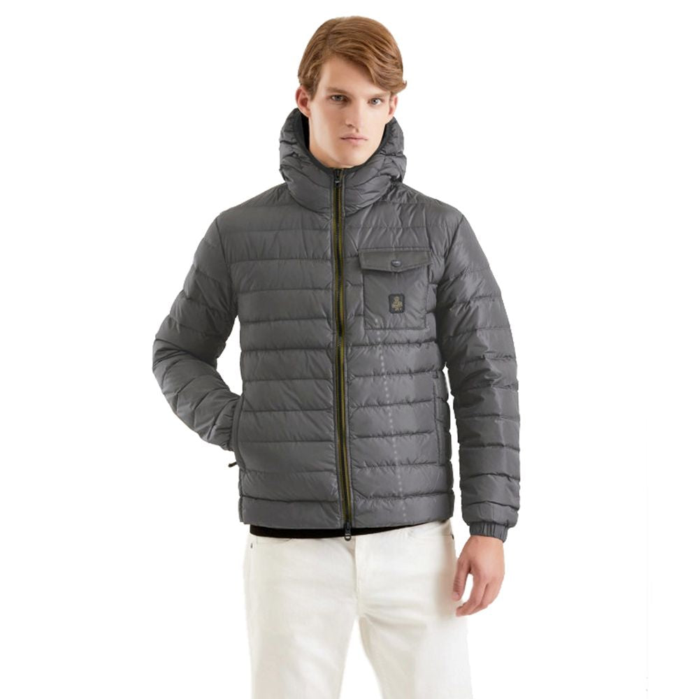 Refrigiwear Gray Nylon Men Jacket RE-13979-3XL