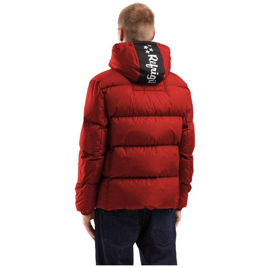 Refrigiwear Red Nylon Men Jacket RE-13991-XXL