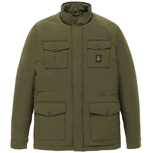 Refrigiwear Green Nylon Men Jacket RE-13992-M