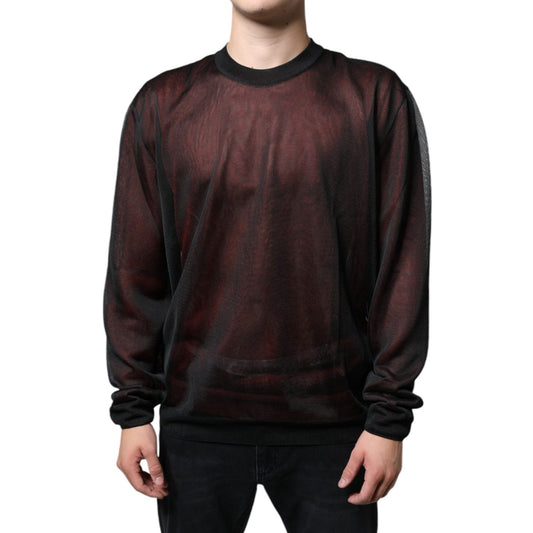 Dolce & Gabbana Brown Polyester Pullover Sweatshirt Sweater Dolce & Gabbana