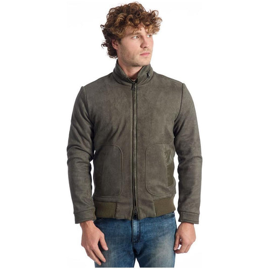 Roberto Pepe Luxury Green Ecomontone Men Jacket