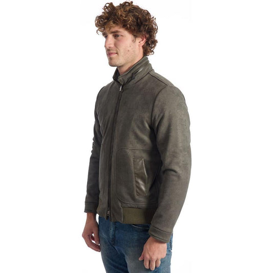 Roberto Pepe Luxury Green Ecomontone Men Jacket