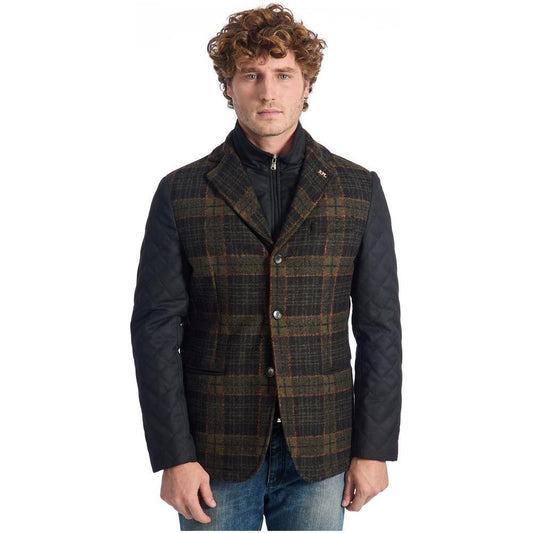 Roberto Pepe Luxury Brown Wool Men's Jacket