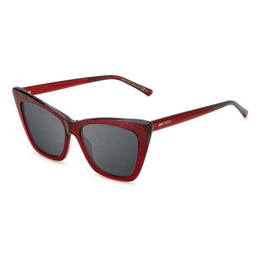 Jimmy Choo Red Acetate Sunglasses JCLUCINESDXLAC