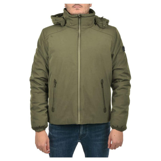 Yes Zee Green Nylon Jacket YE-14272-S