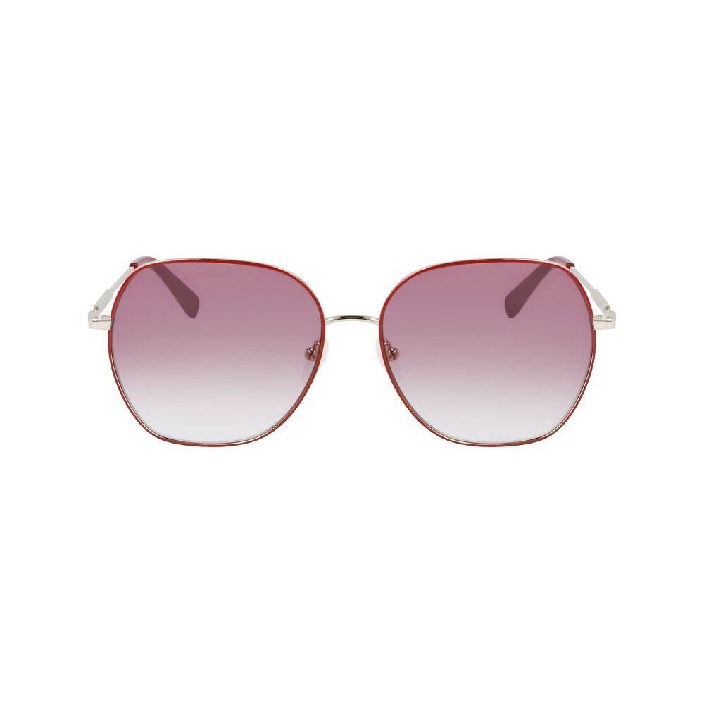 Longchamp Red Metal Sunglasses LOLO151S604AC