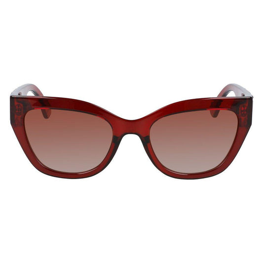 Longchamp Red Injected Sunglasses LOLO691S602AC