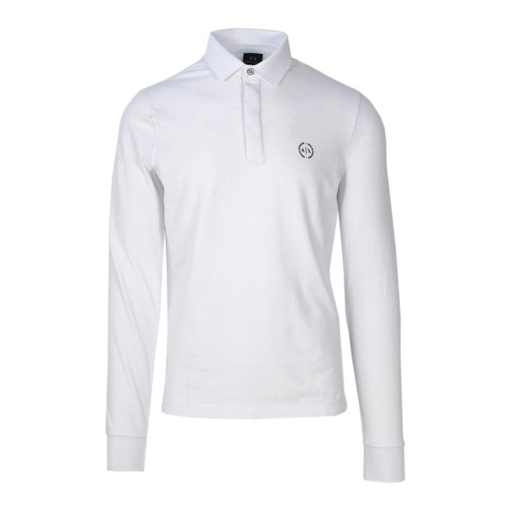 Armani Exchange White Cotton Long Sleeve AR-2160700008-IT52 | XL